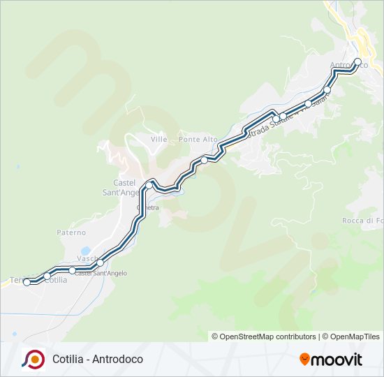 COTRAL bus Line Map