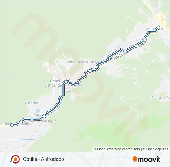 COTRAL Bus Line Map