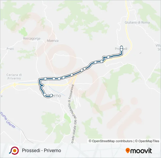 COTRAL Bus Line Map
