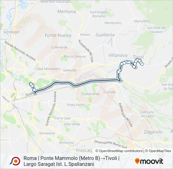 COTRAL Bus Line Map