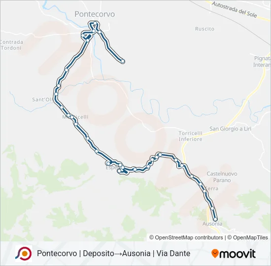 COTRAL Bus Line Map