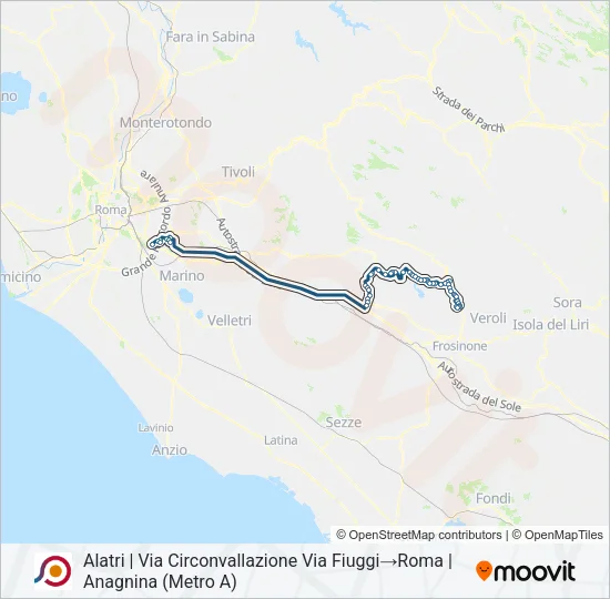 COTRAL Bus Line Map
