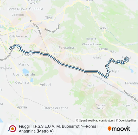 COTRAL Bus Line Map