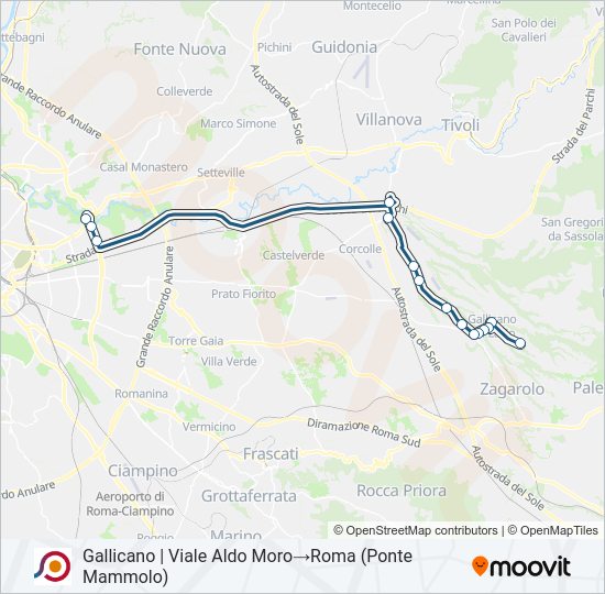 COTRAL bus Line Map