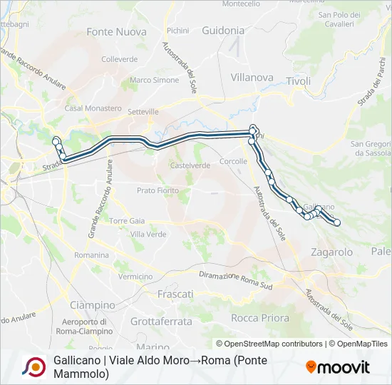 COTRAL Bus Line Map