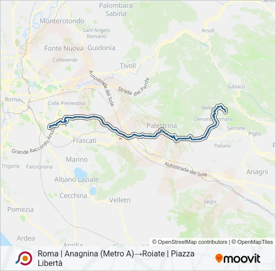COTRAL Bus Line Map