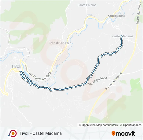 COTRAL Bus Line Map