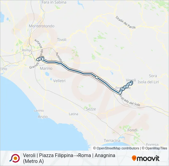 COTRAL Bus Line Map