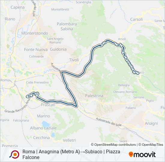 COTRAL bus Line Map