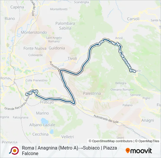 COTRAL Bus Line Map