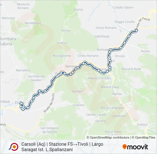 COTRAL Bus Line Map