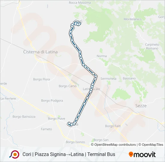 COTRAL Bus Line Map
