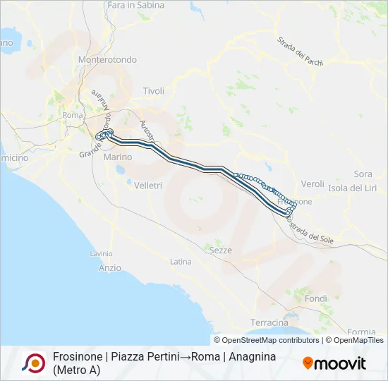 COTRAL Bus Line Map