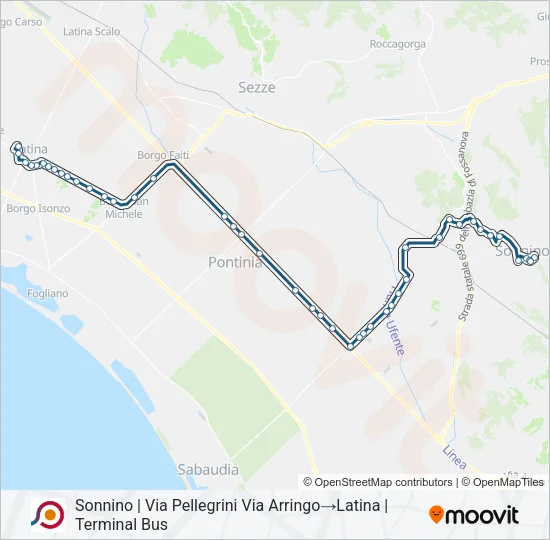 COTRAL Bus Line Map