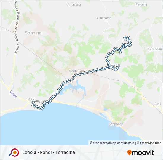 COTRAL Bus Line Map
