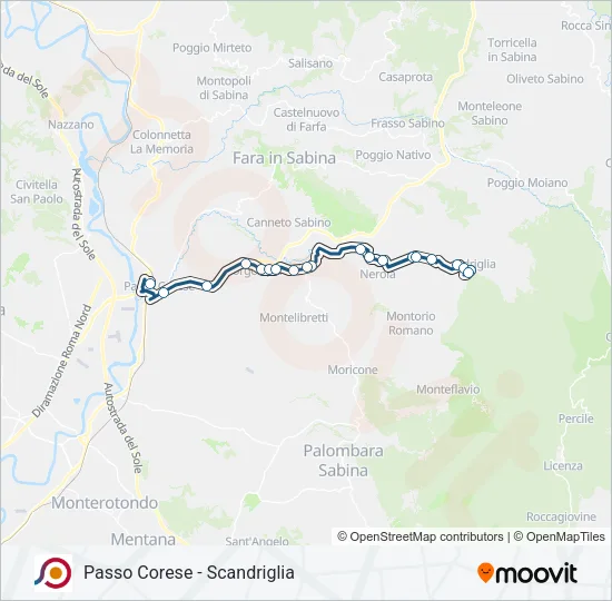 COTRAL Bus Line Map