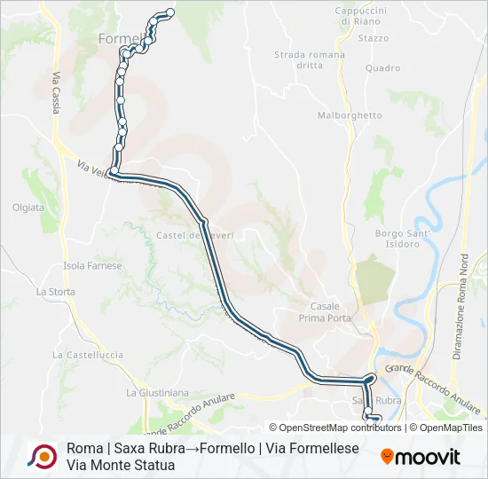 COTRAL Bus Line Map