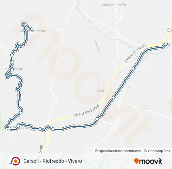 COTRAL Bus Line Map