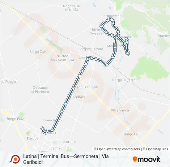 COTRAL Bus Line Map