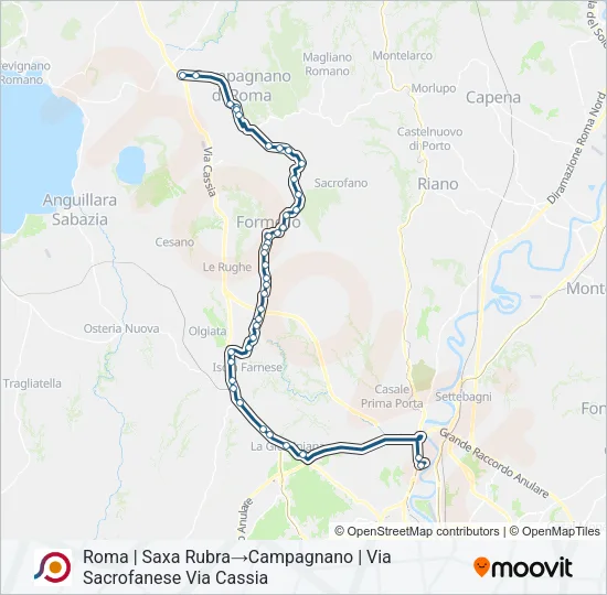 COTRAL Bus Line Map