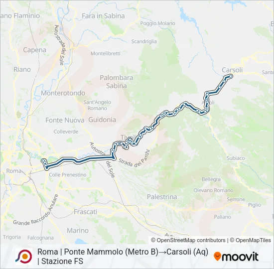 COTRAL Bus Line Map