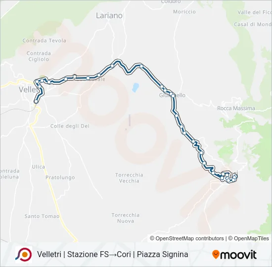COTRAL Bus Line Map