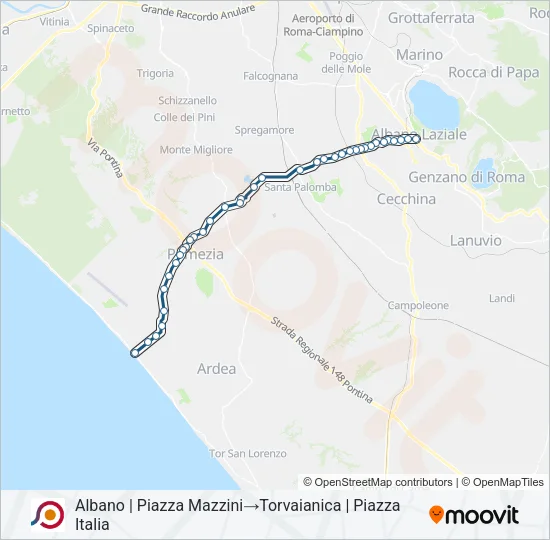 COTRAL Bus Line Map