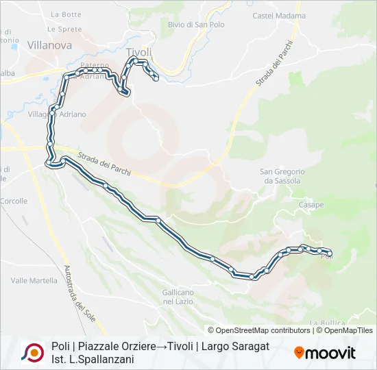 COTRAL Bus Line Map