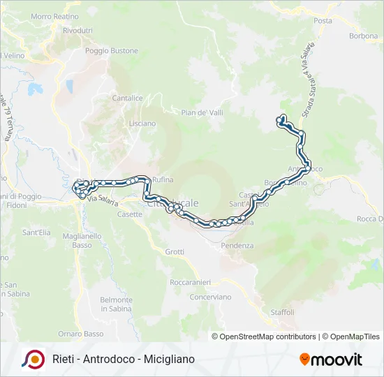 COTRAL Bus Line Map