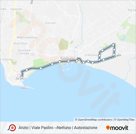 COTRAL Bus Line Map