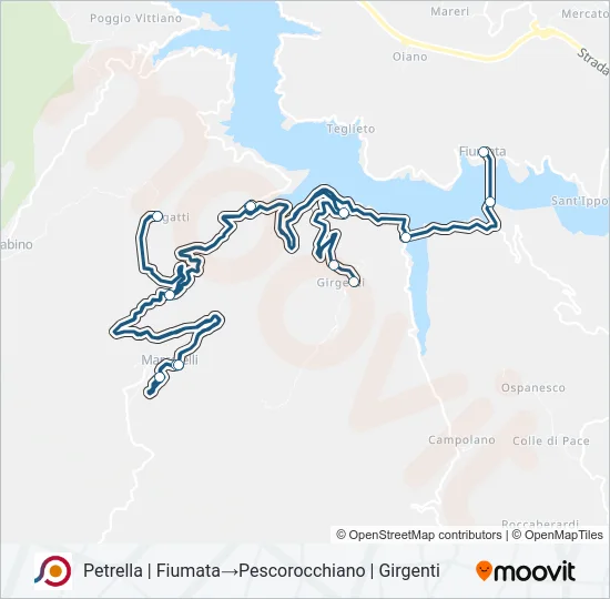 COTRAL Bus Line Map