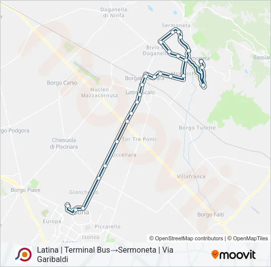 COTRAL Bus Line Map