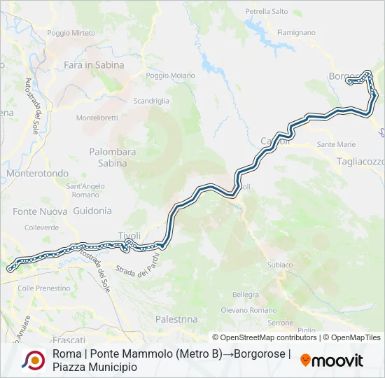 COTRAL Bus Line Map