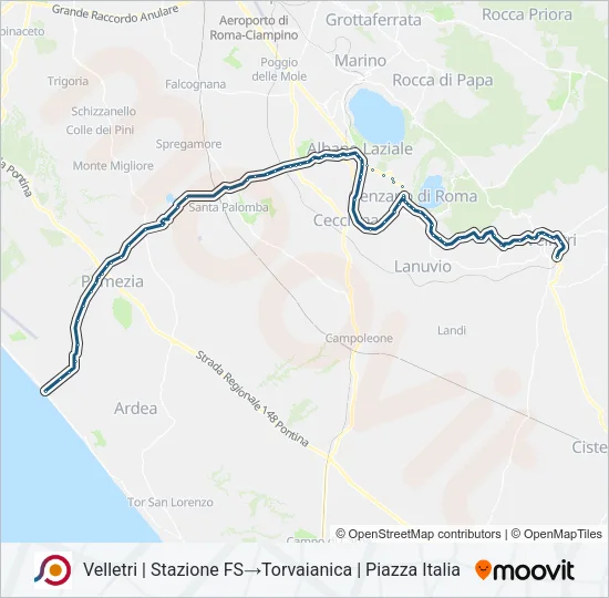 COTRAL Bus Line Map