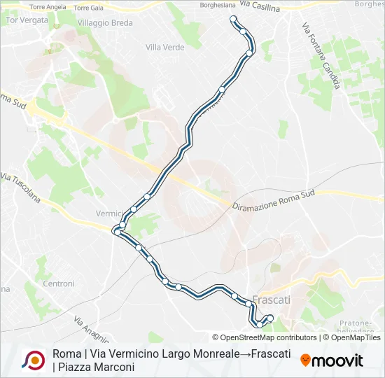 COTRAL Bus Line Map