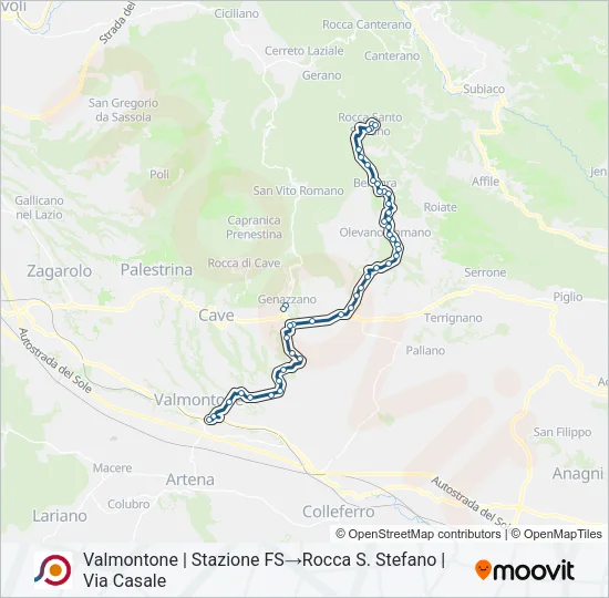 COTRAL Bus Line Map