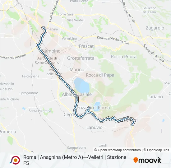 COTRAL Bus Line Map