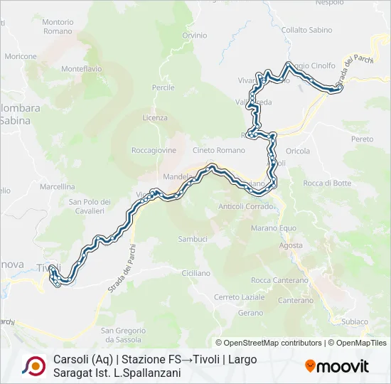COTRAL Bus Line Map