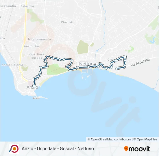 COTRAL Bus Line Map