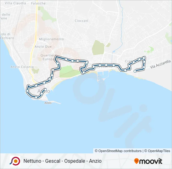 COTRAL Bus Line Map