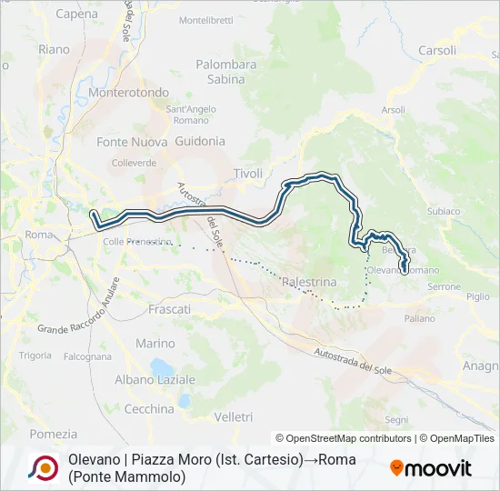 COTRAL Bus Line Map