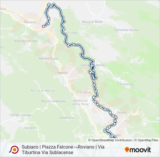 COTRAL Bus Line Map