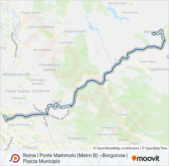COTRAL Bus Line Map