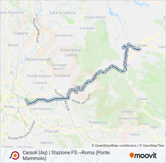 COTRAL bus Line Map