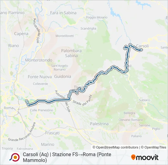 COTRAL Bus Line Map