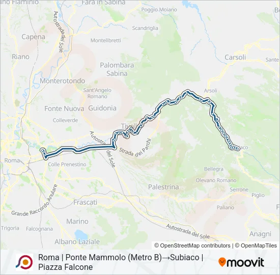 COTRAL Bus Line Map