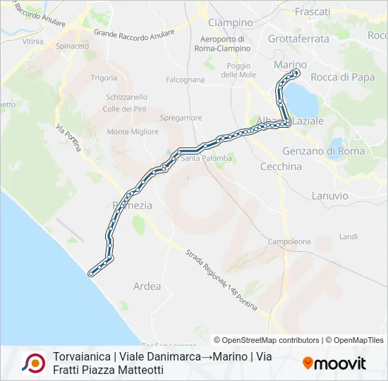 COTRAL Bus Line Map