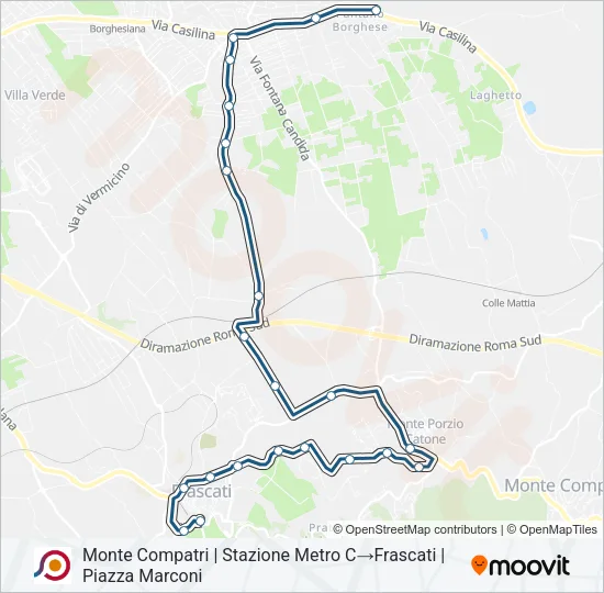 COTRAL Bus Line Map