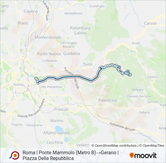 COTRAL Bus Line Map