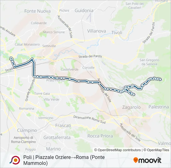 COTRAL Bus Line Map
